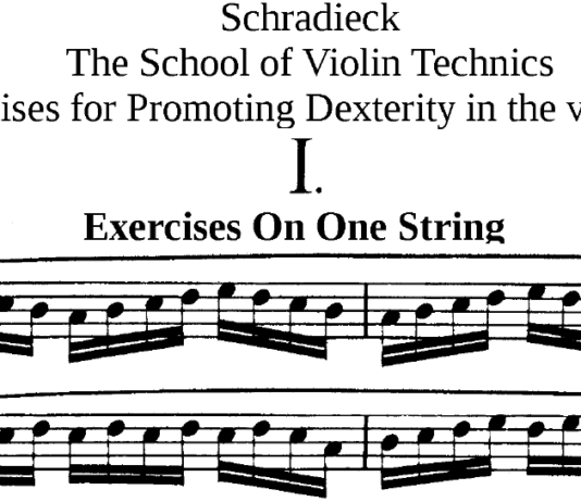 schradieck violin technic