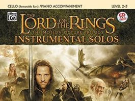 lord of the rings play along book cello