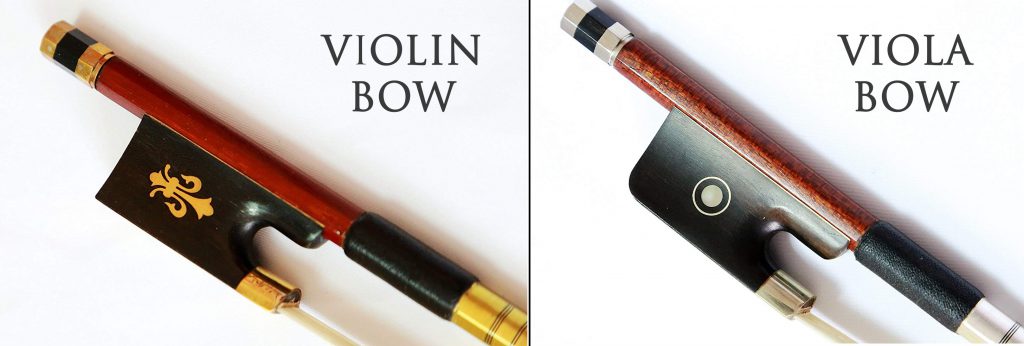 violin vs viola bow