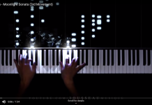 rosseau moonlight sonata visualization