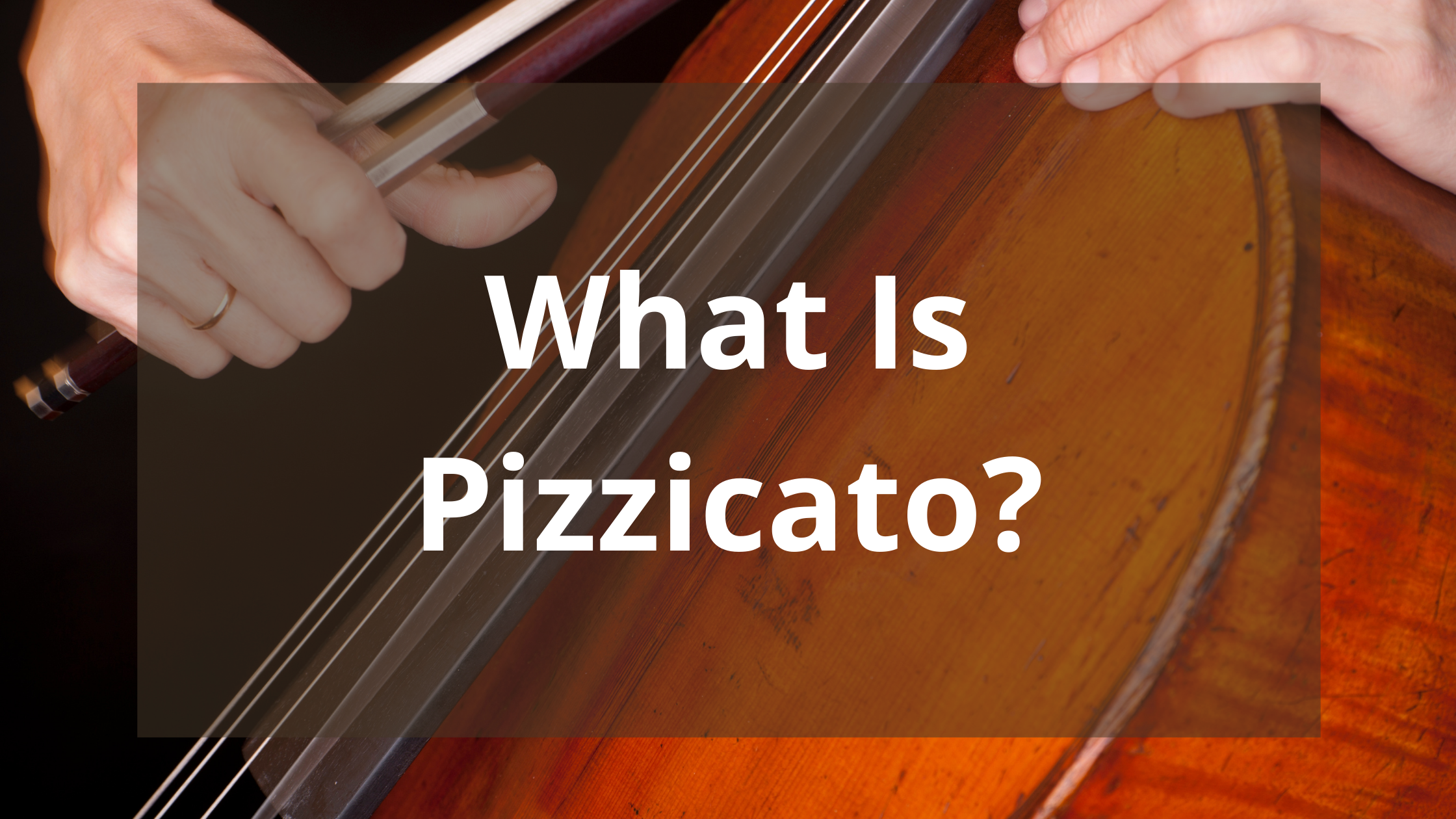 What Is Pizzicato