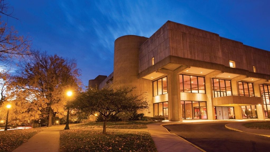 Exterior of Indiana University Jacobs Music