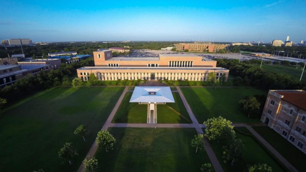 Aerial view of Shepherd School of Music