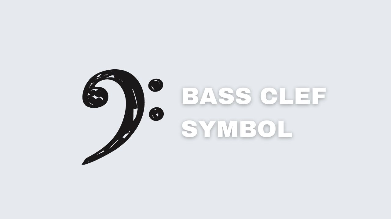 picture showing the symbol of a bass clef