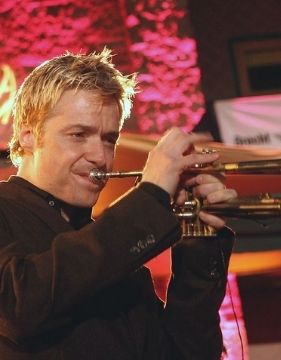 Chris Botti playing the trumpet