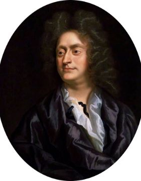 A portrait of Baroque composer Henry Purcell