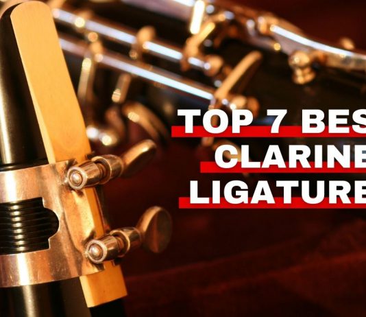 Top 7 Best Clarinet Ligatures Orchestra Central's top 7 best clarinet ligatures featured image.