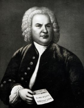 Black and white photo of Johann Sebastian Bach, one of the greatest pianist of all time