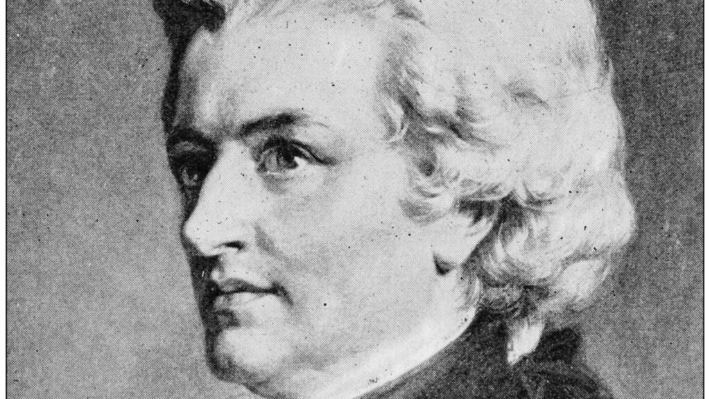 black and grey photo of Mozart