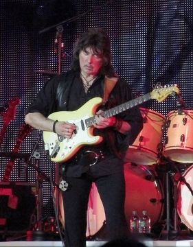 guitarist Ritchie Blackmore playing his guitar