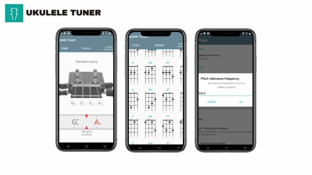 Image showing the Ukulele Tuner app
