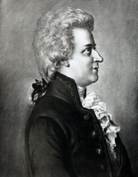 portrait of Wolfgang Amadeus Mozart