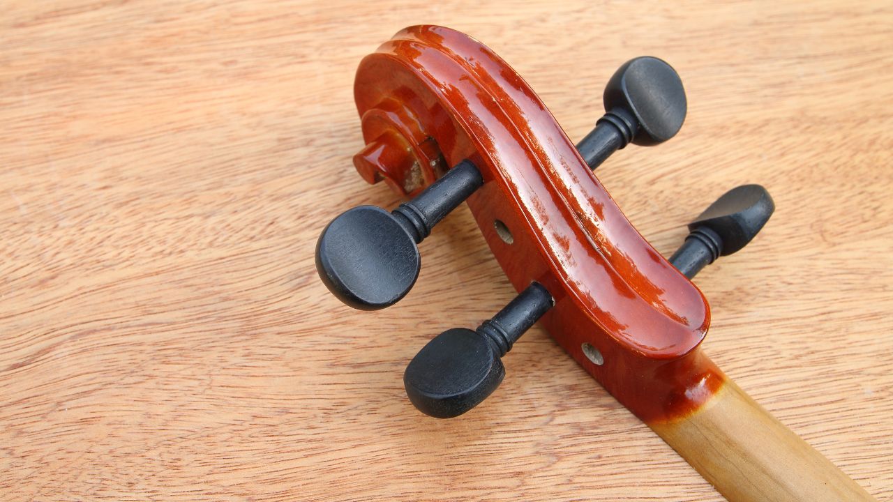Picture showing different violin parts