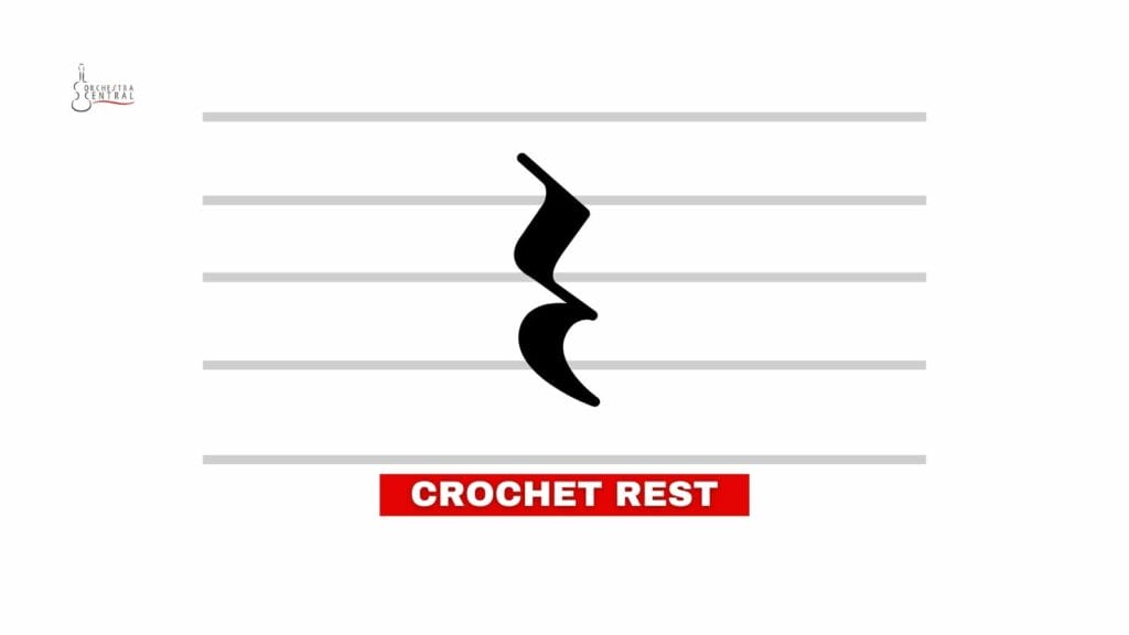 Photo showing the symbol of a crochet rest.