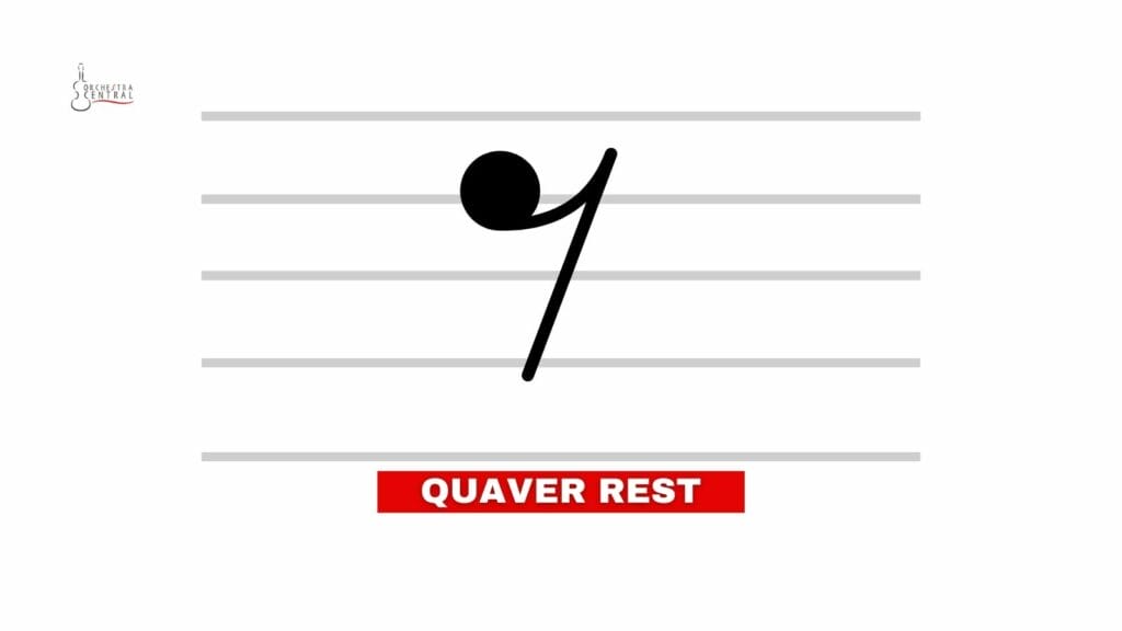 symbol of a quaver rest
