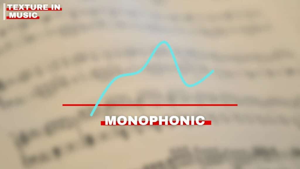 Photo showing a monophonic texture in music. 