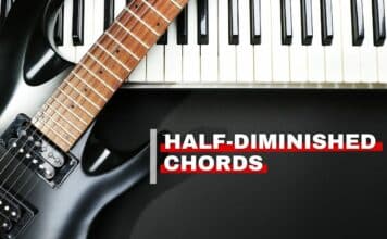 Half-diminished chord featured image from Orchestra Central.