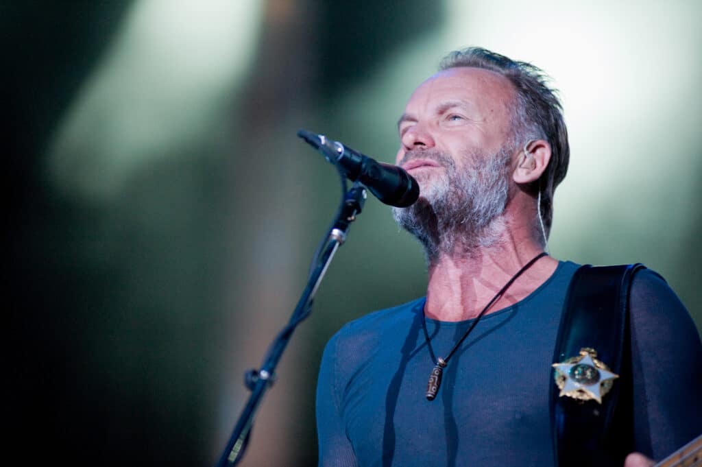 Sacramento,,ca, ,july,17,2008:,singer,sting,performs,onstage,at