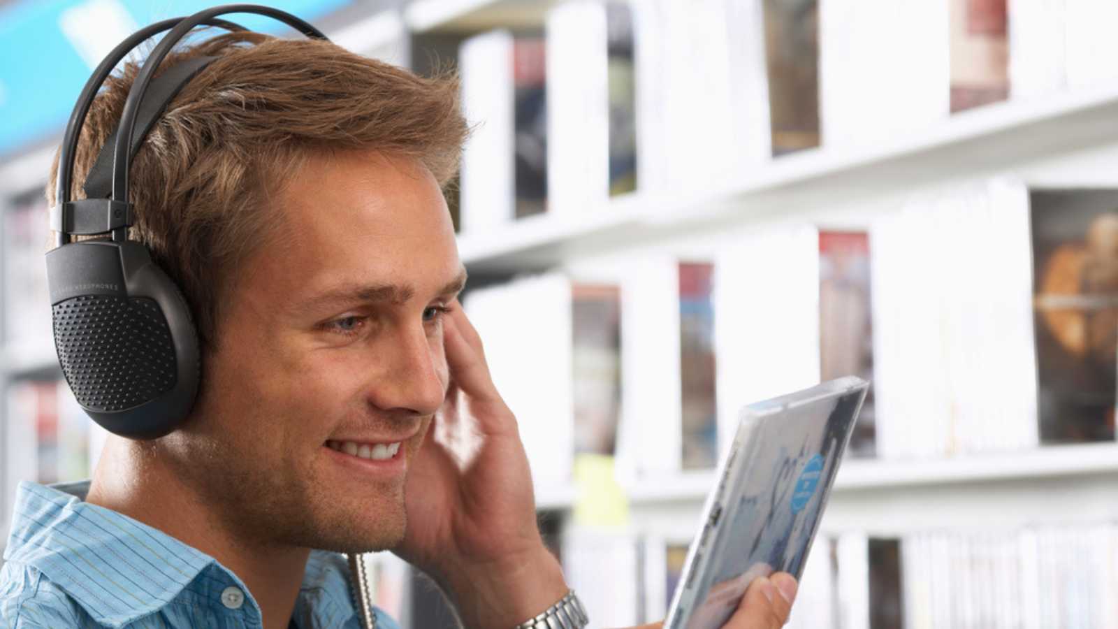 Man Listening To Music In Mobile