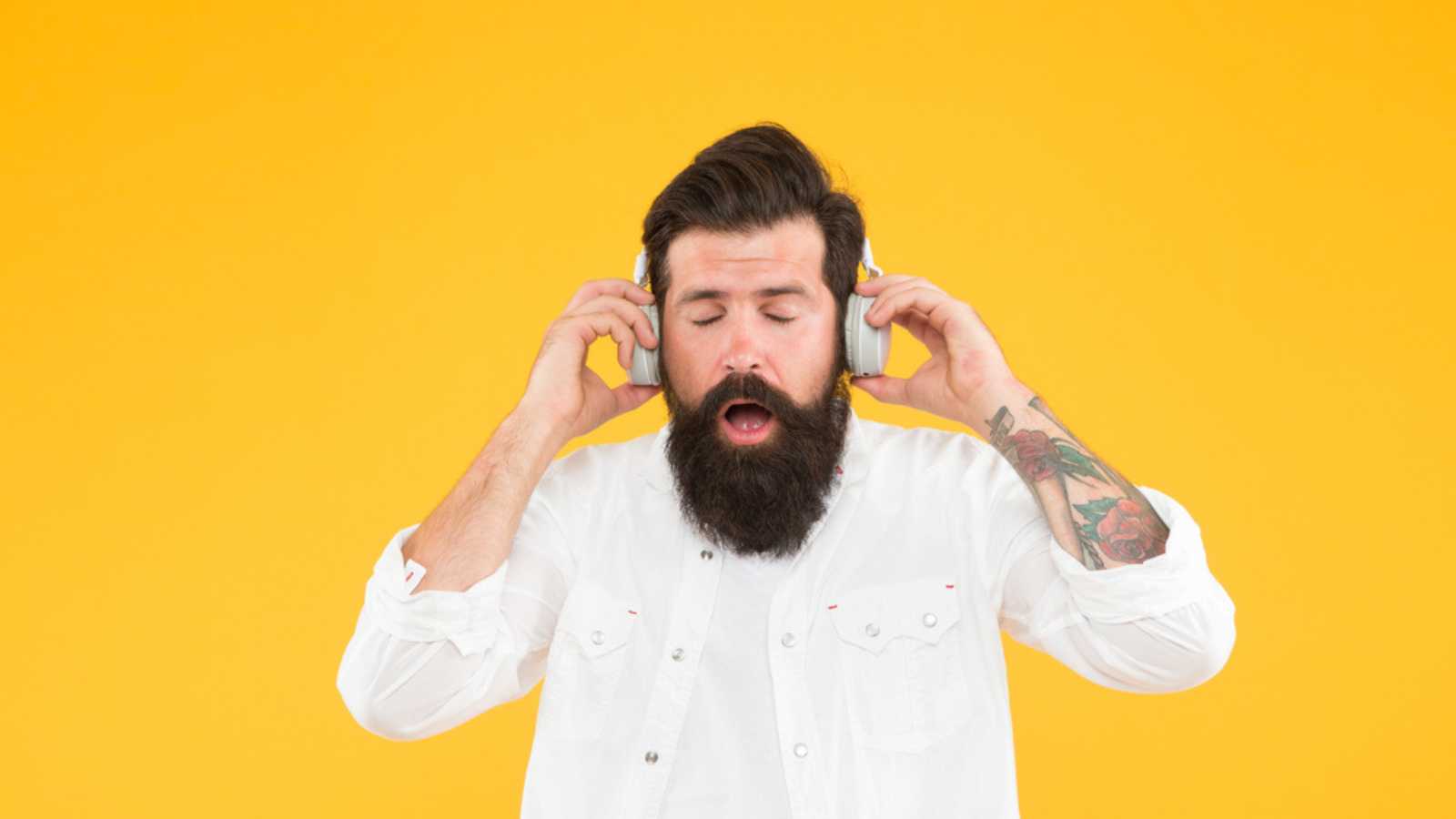 Man Listening To Music