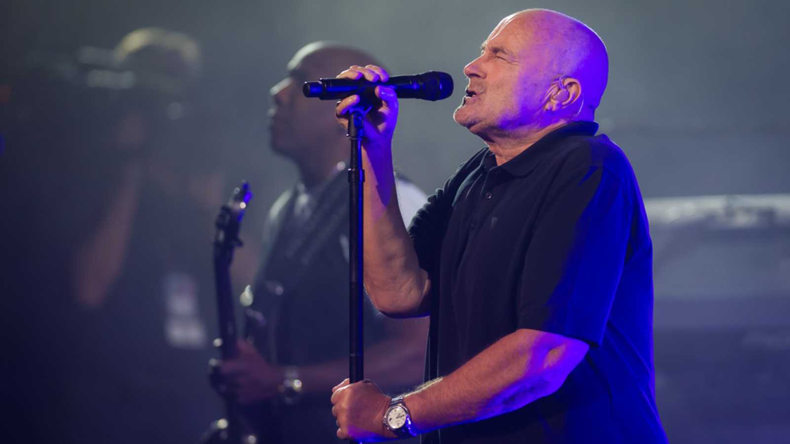 NEW YORK CITY, UNITED STATES - AUGUST 30 : Phil Collins performs at the 2016 US Open Grand Slam tennis tournament opening ceremony
