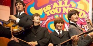 London, United Kingdom - May 25, 2016: The Beatles in Madame Tussauds of London