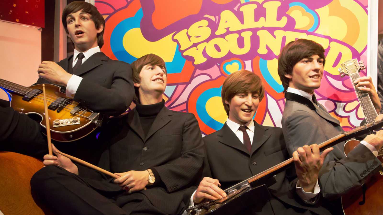 London, United Kingdom - May 25, 2016: The Beatles in Madame Tussauds of London