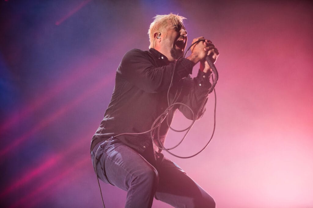 Chino Moreno Of Deftones Performs On Stage At The Sse