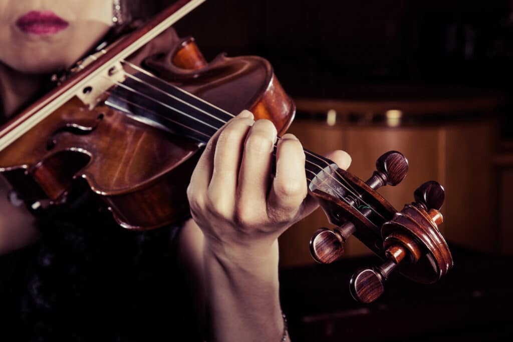 Woman Playing The Violin