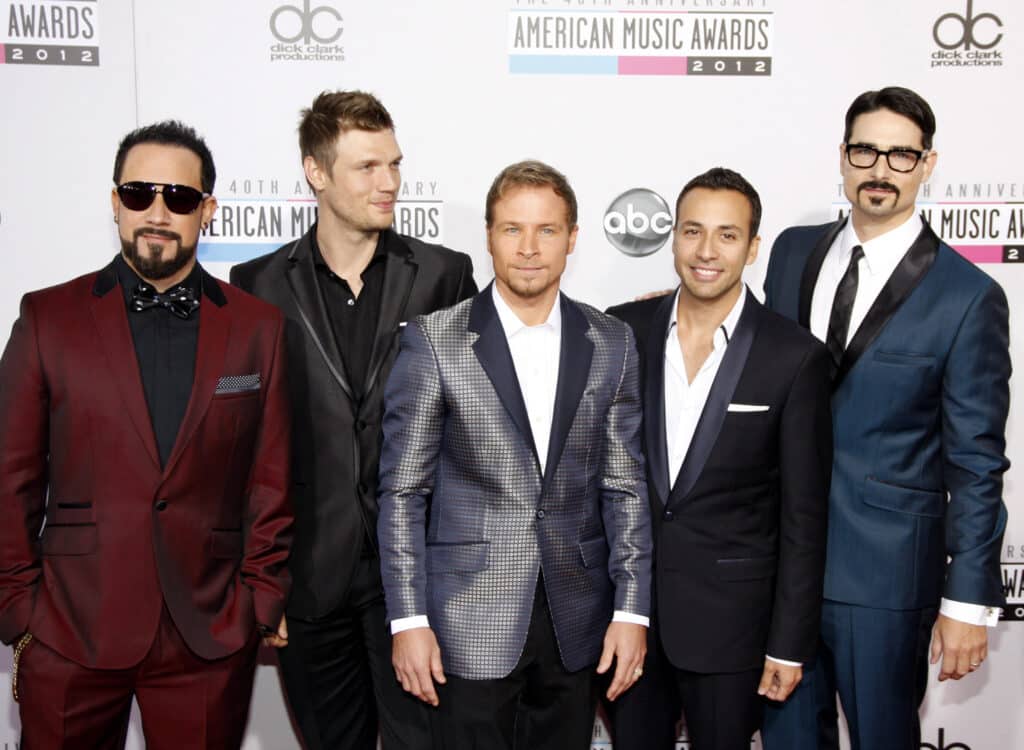 A.j. Mclean Howie Dorough Brian Littrell Nick Carter And Kevin