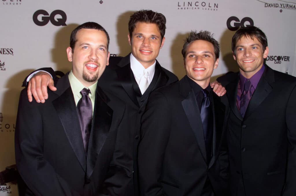 Pop Group 98 Degrees At Gq Magazine's 5th Annual Men