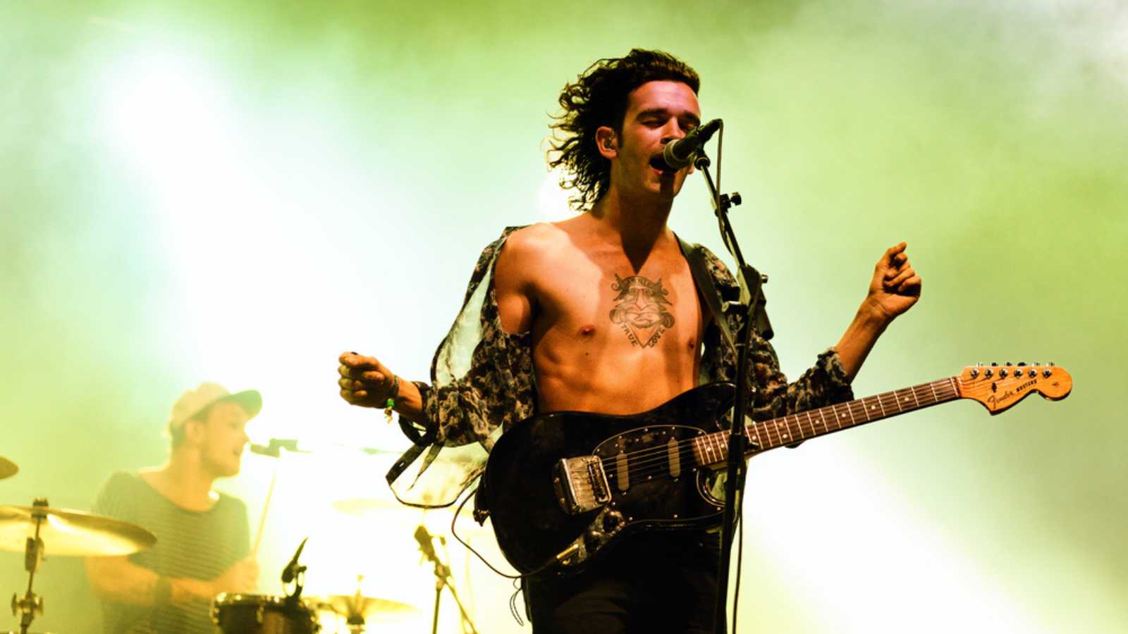 BENICASSIM, SPAIN - JULY 19: The 1975 (band) in concert at FIB Festival on July 19, 2014 in Benicassim, Spain.
