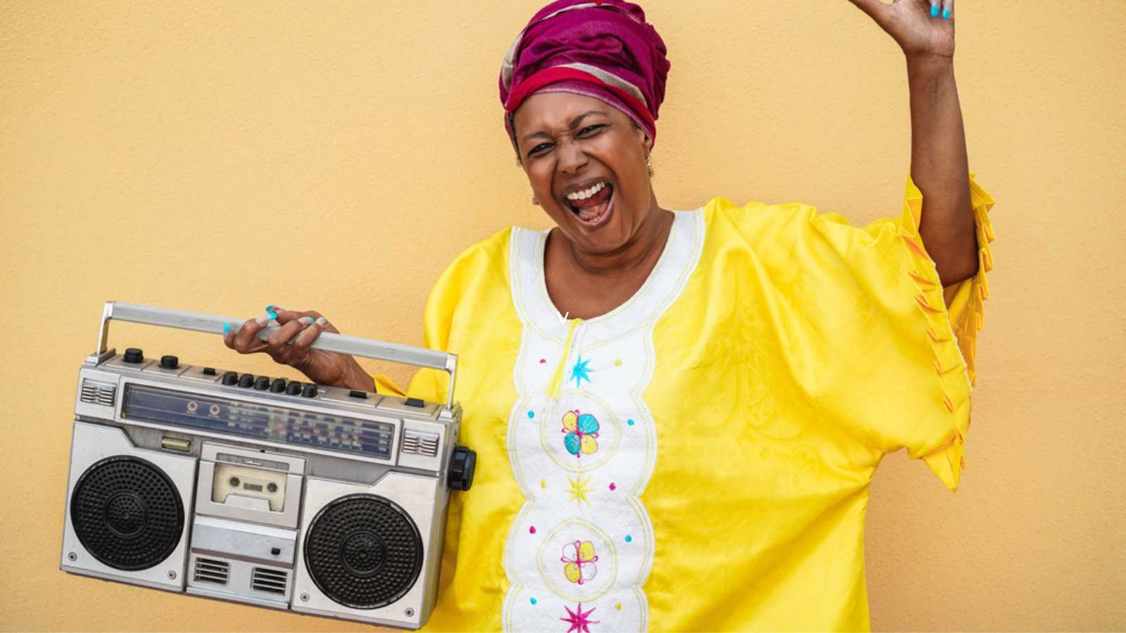 Woman With A Radio