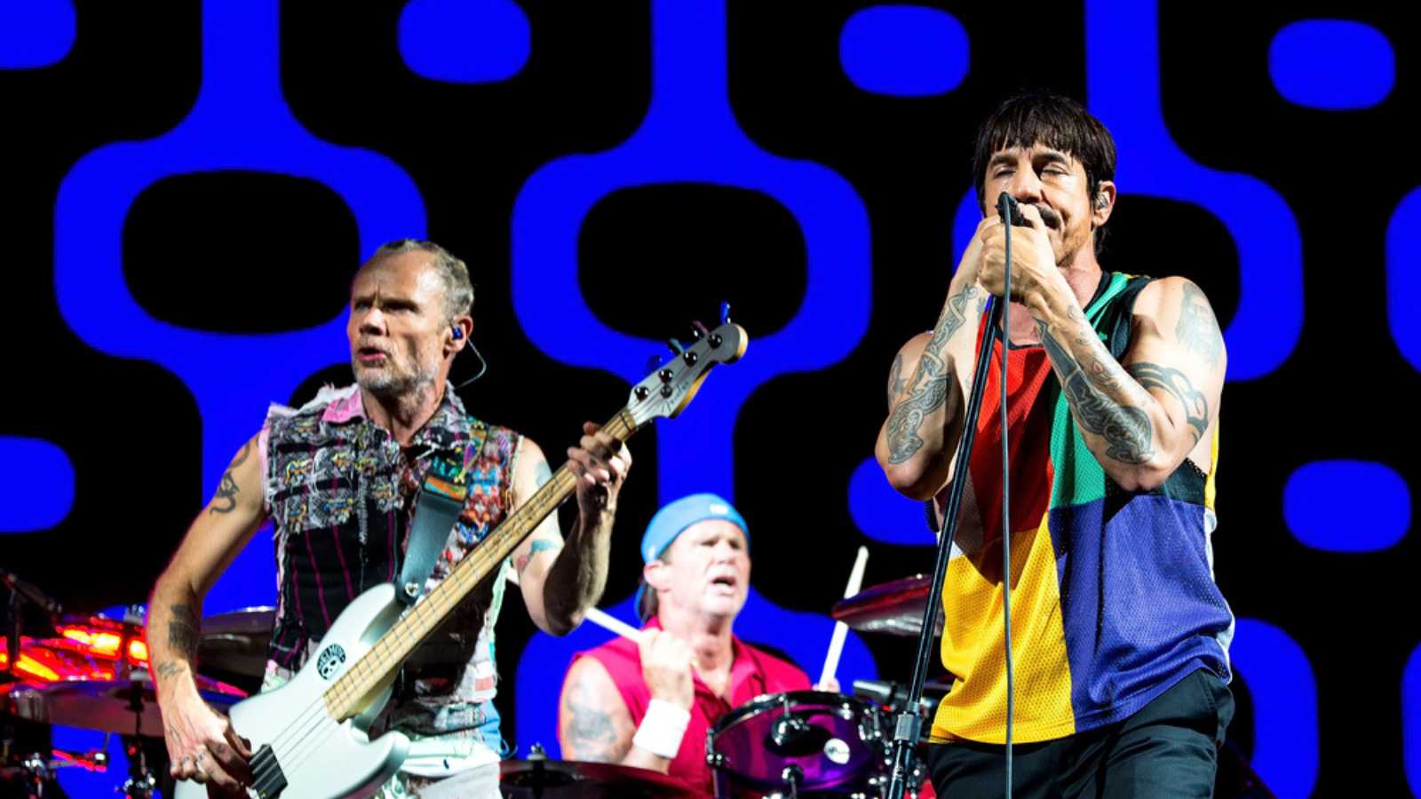 BENICASSIM, SPAIN - JUL 15: Red Hot Chili Peppers (music band) performs in concert at FIB Festival on July 15, 2017 in Benicassim, Spain.