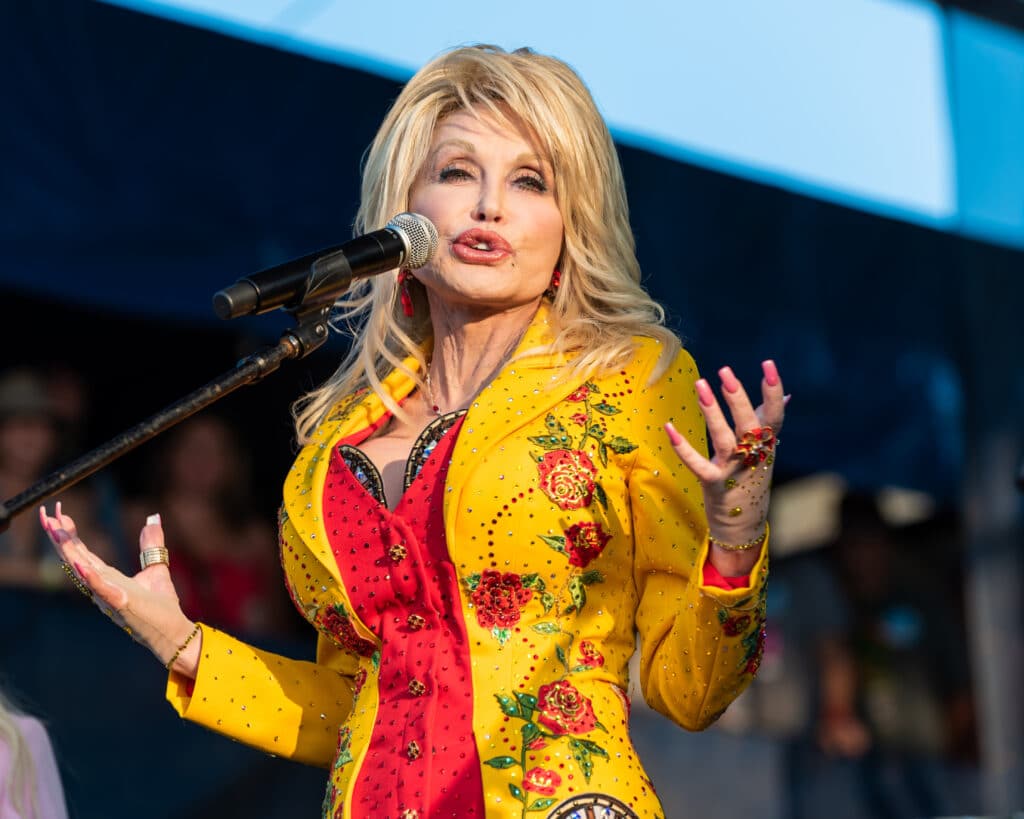 Newport Rhode Island Usa July 27 2019: Dolly Parton Performs