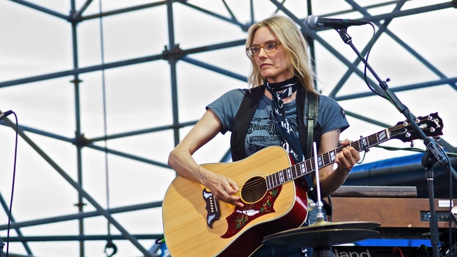 CAMDEN, NJ – JULY 26: Aimee Mann performs at the WXPN Xponential Music Festival 2009 at Wiggins Park on July 26, 2009 in Camden, NJ.