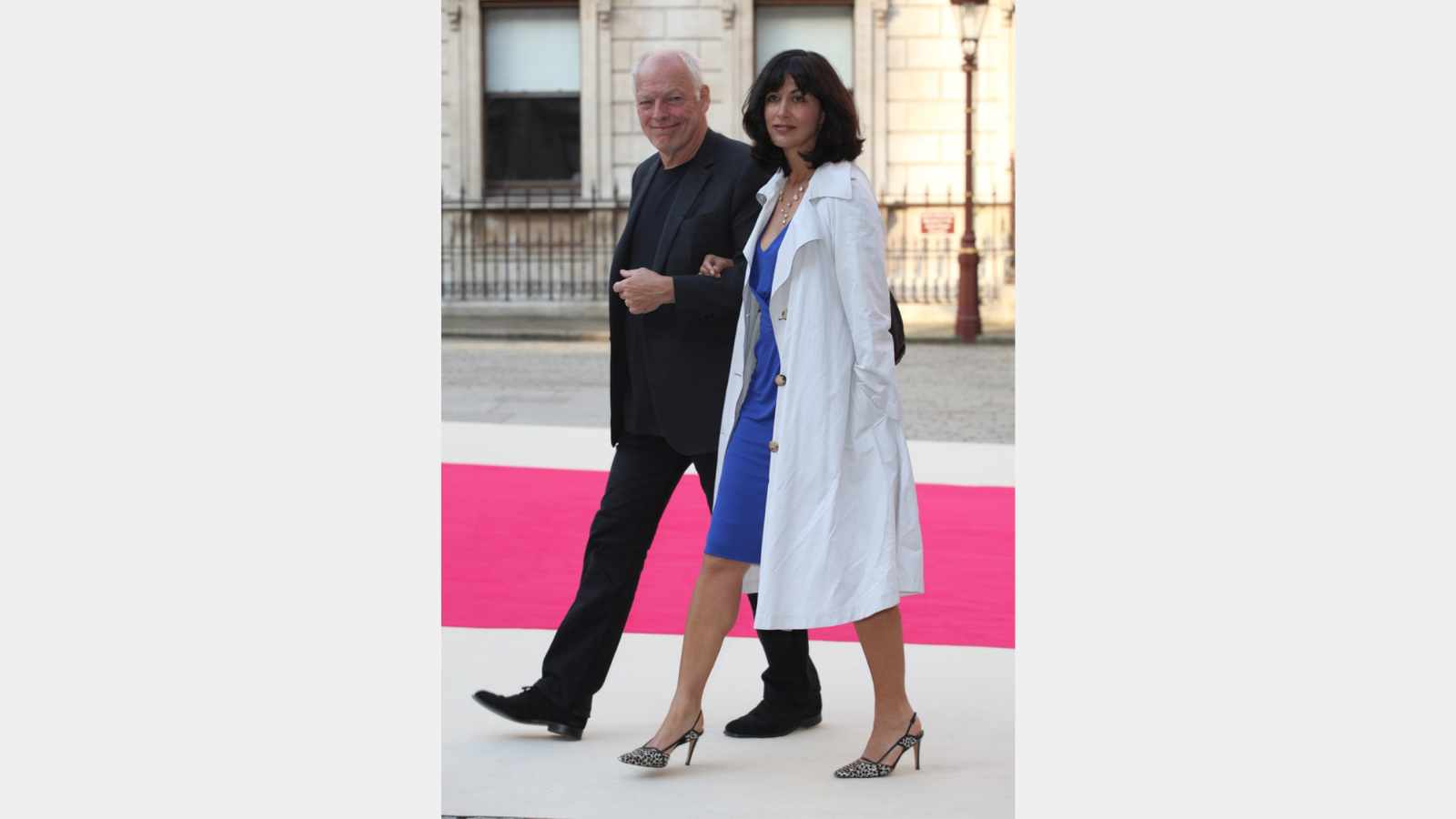 Dave Gilmour and Polly Sampson arriving for the Royal Academy of Arts Summer Exhibition Party, at the Royal Academy of Arts, London. 30/05/2012 Picture by: Alexandra Glen / Featureflash