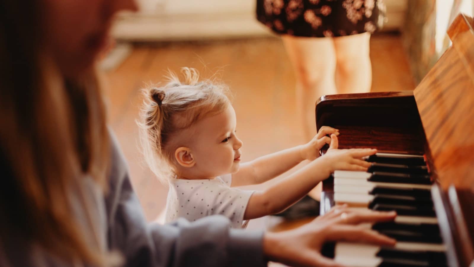 Little Kid Playing Piano