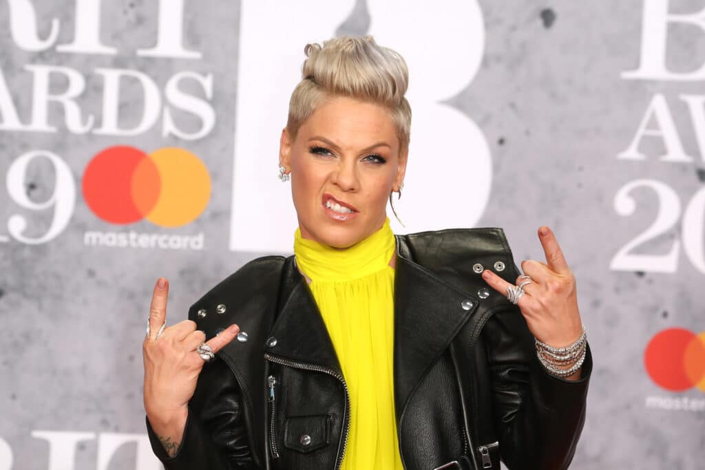 London United Kingdom February 20 2019: Pink Attends The Brit