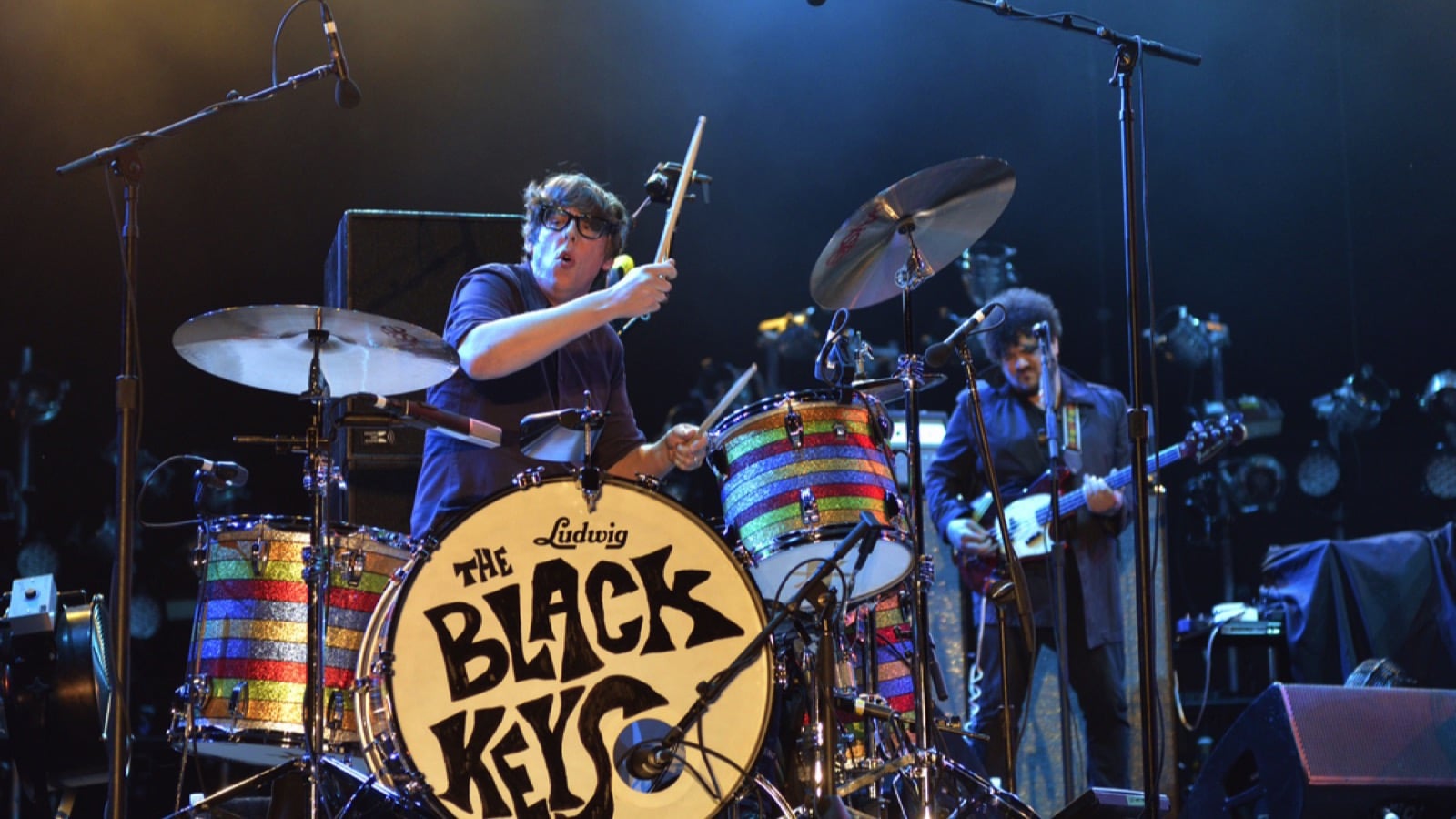 ZAGREB, CROATIA - 24 JUNE, 2014: Patrick Carney of The Black Keys performing at InMusic Festival.